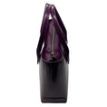 Load image into Gallery viewer, Tod's Purple Shiny Leather Double Top Handle Tote Handbag

