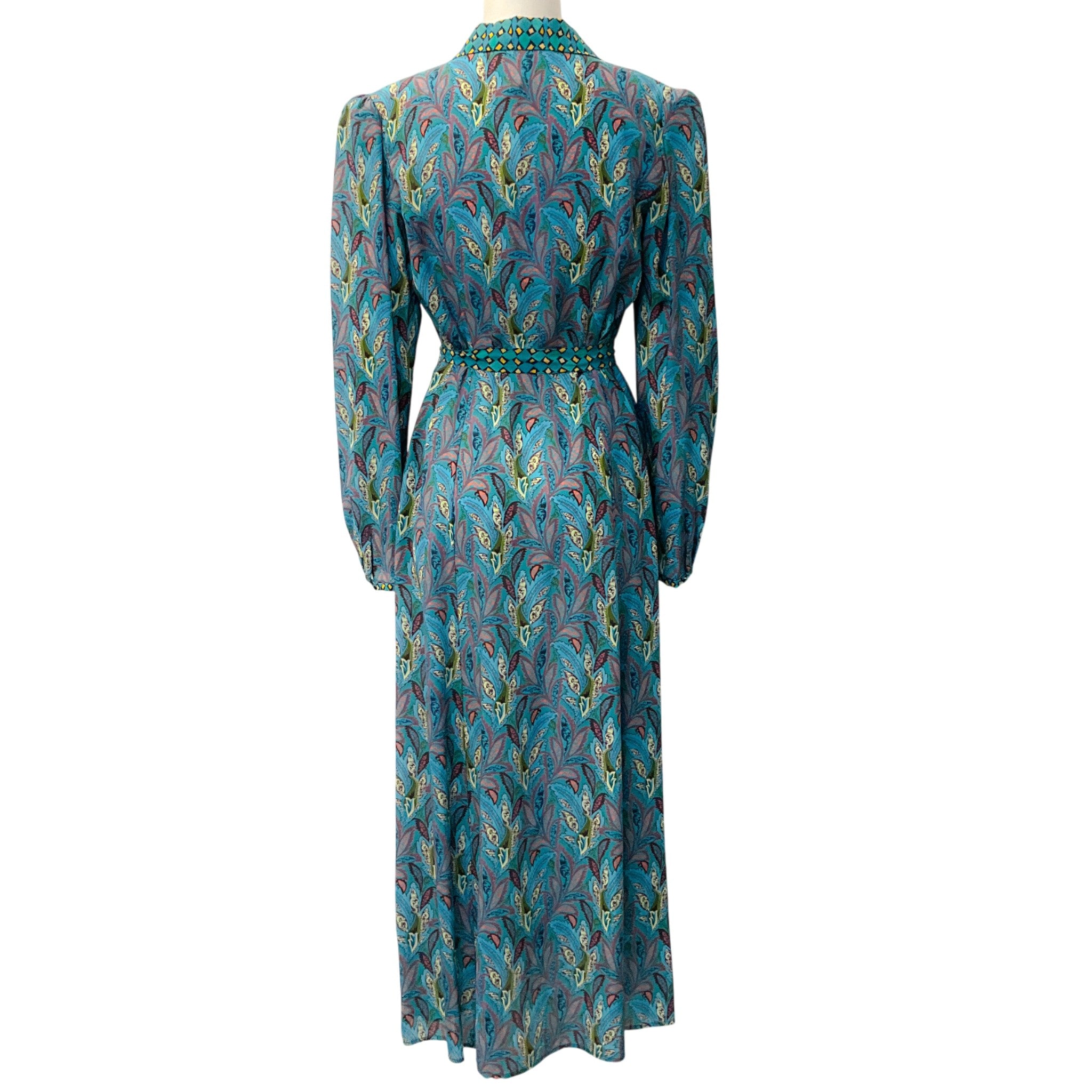 Saloni Caudex Turquoise Vanessa B Dress