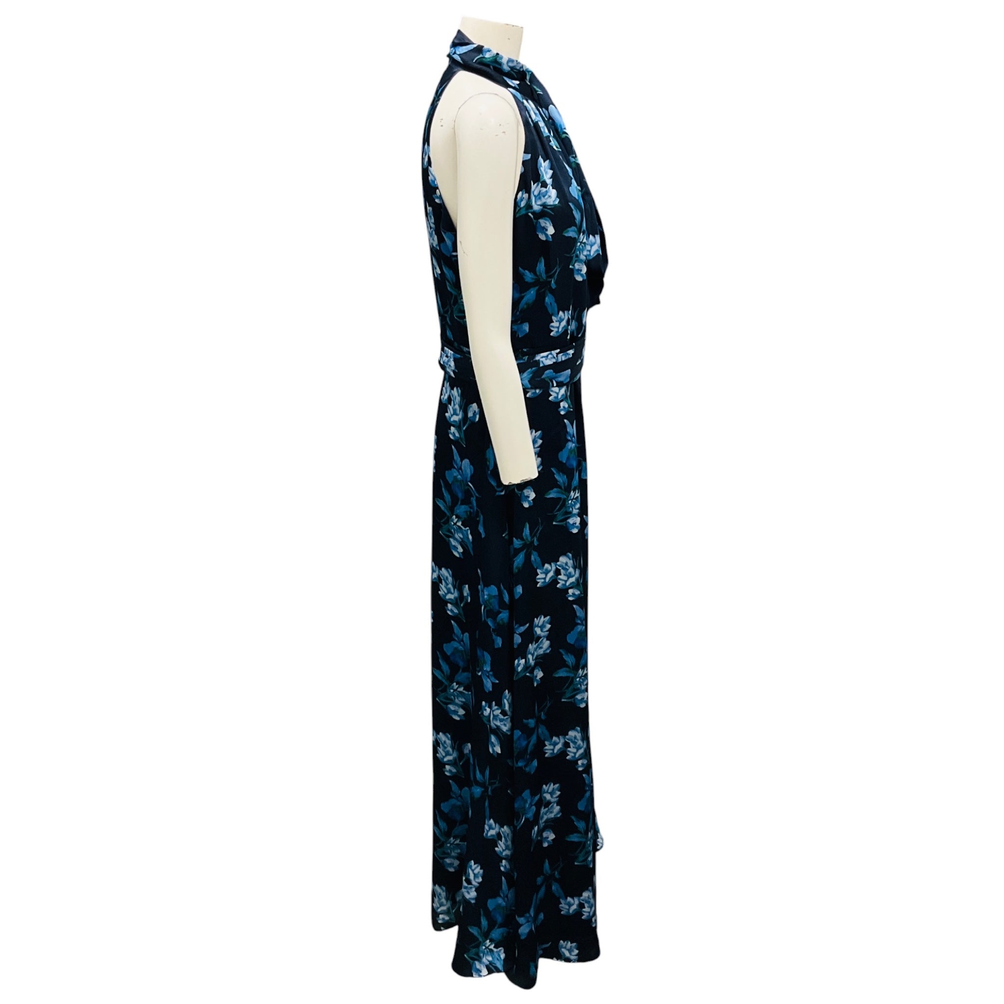 Sachin & Babi Navy / Light Blue Poseidon Venetian Petal Kayla Gown
