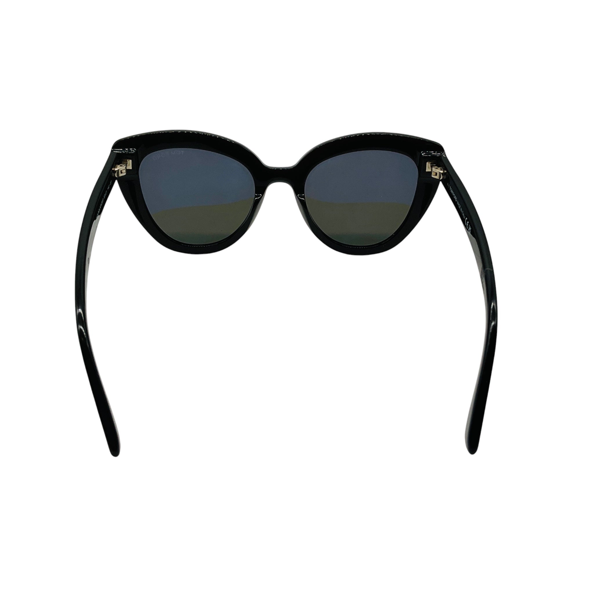 Tom Ford Black Izzi Polarized Cat Eye Sunglasses