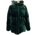 Load image into Gallery viewer, Moncler Green Velvet Puffer Coat

