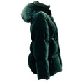 Load image into Gallery viewer, Moncler Green Velvet Puffer Coat
