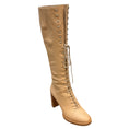 Load image into Gallery viewer, Gabriela Hearst Beige Leather Pat 75 Knee High Boots
