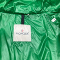 Load image into Gallery viewer, Moncler Green Velvet Puffer Coat
