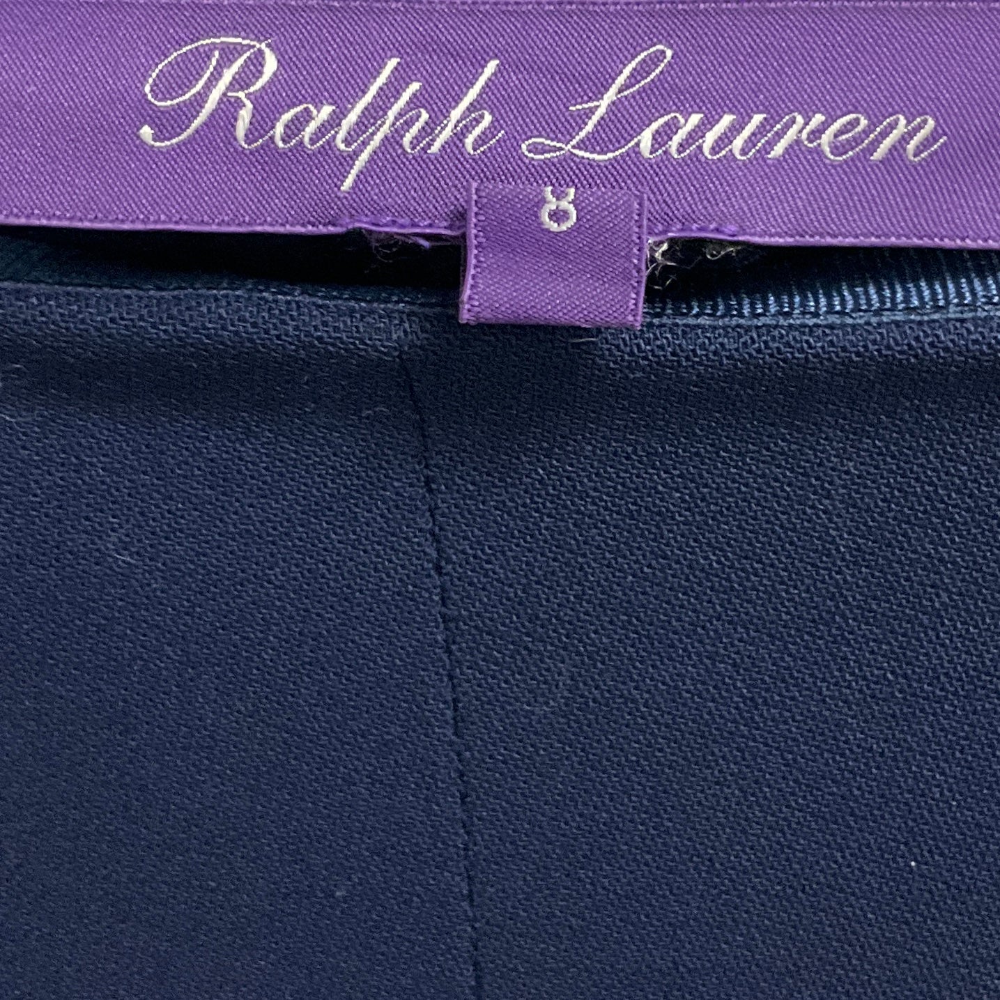 Ralph Lauren Collection Navy Blue Stretch Technical Fabric Riding Pants