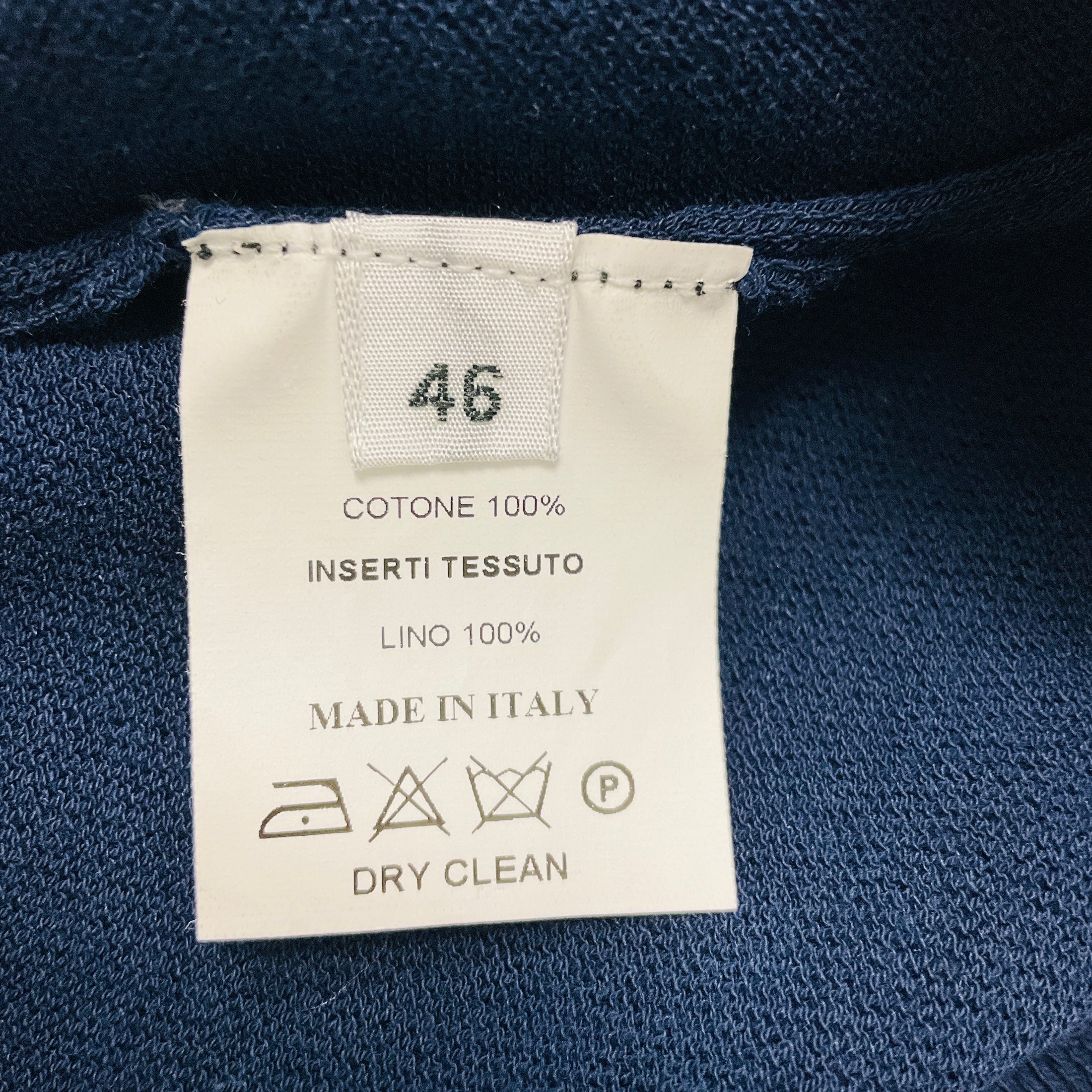 Amina Rubinacci British Blue Linen and Cotton Knit Trillo Top