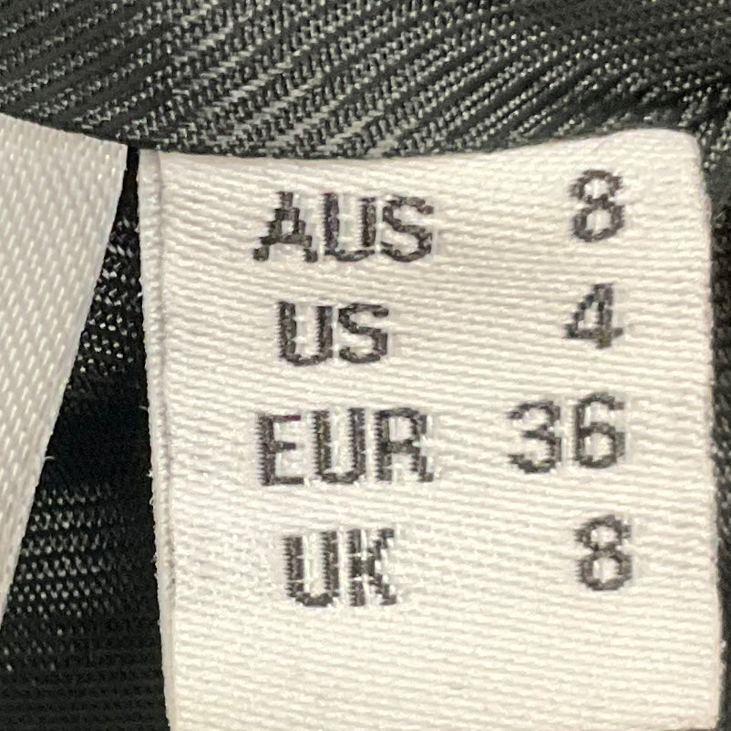 Rebecca Vallance Black / Blue Sequin Trim Button Front Tweed Jacket