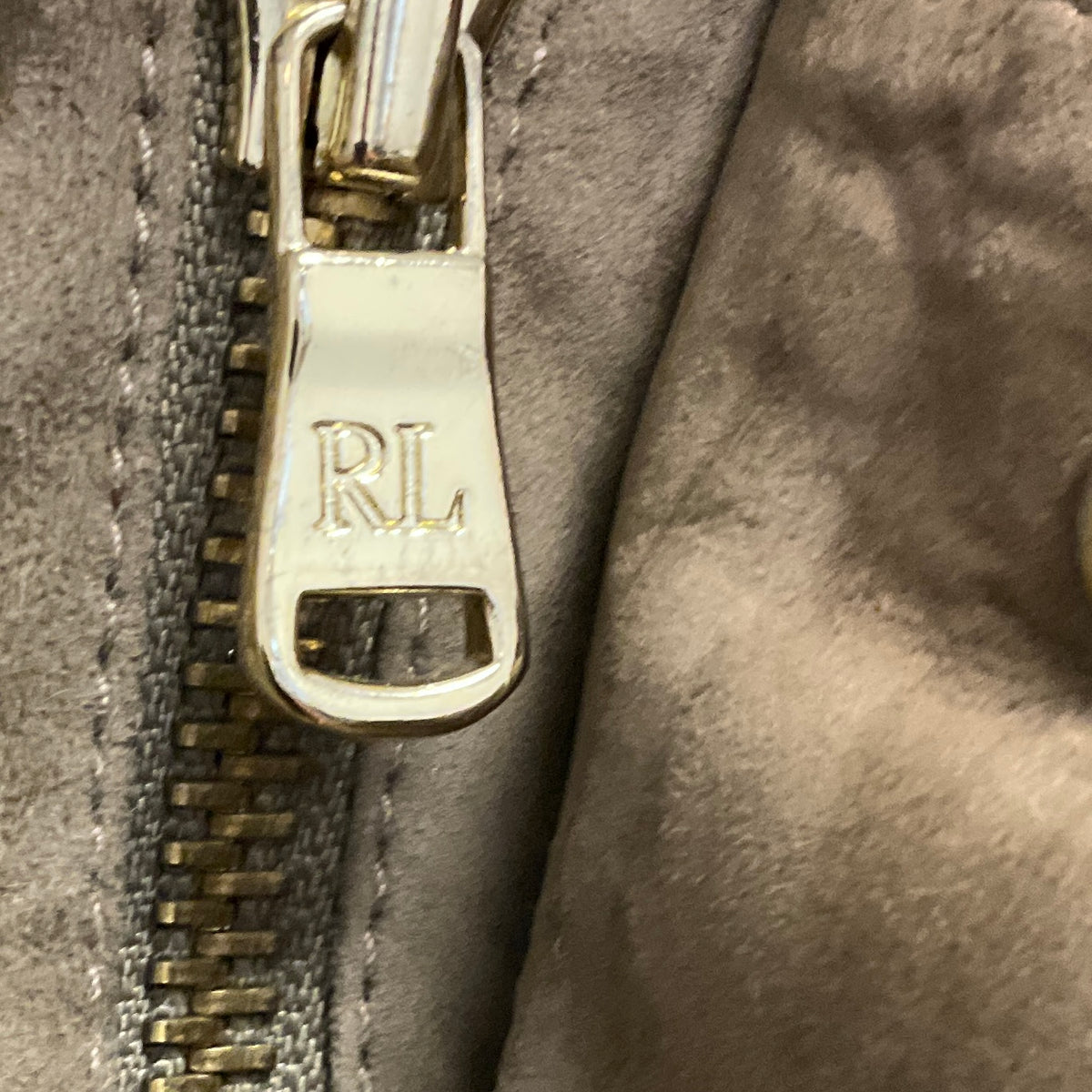 Ralph Lauren Collection Tan Suede Safari Jacket with Belt