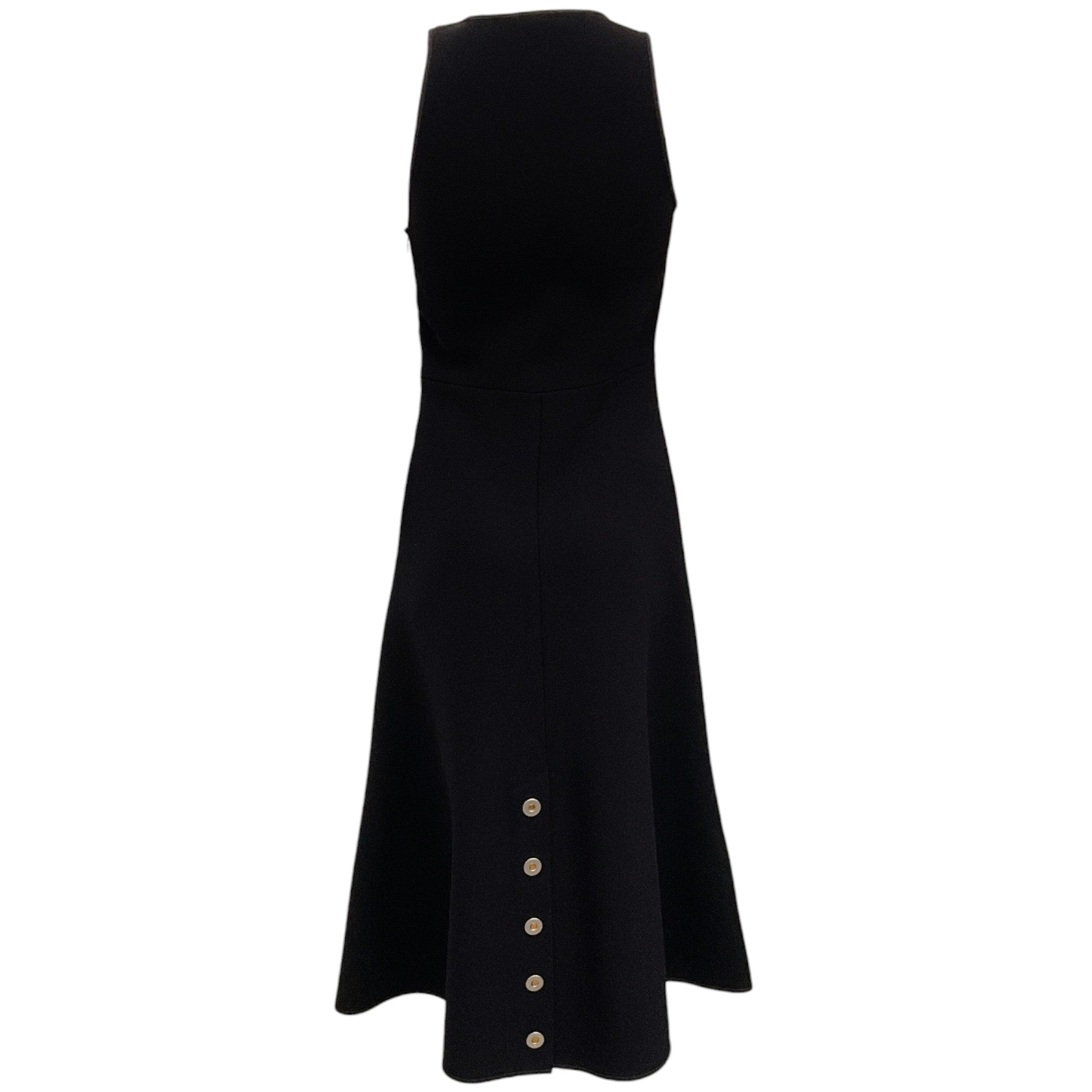 Balenciaga Black Sleeveless Dress with Grommets