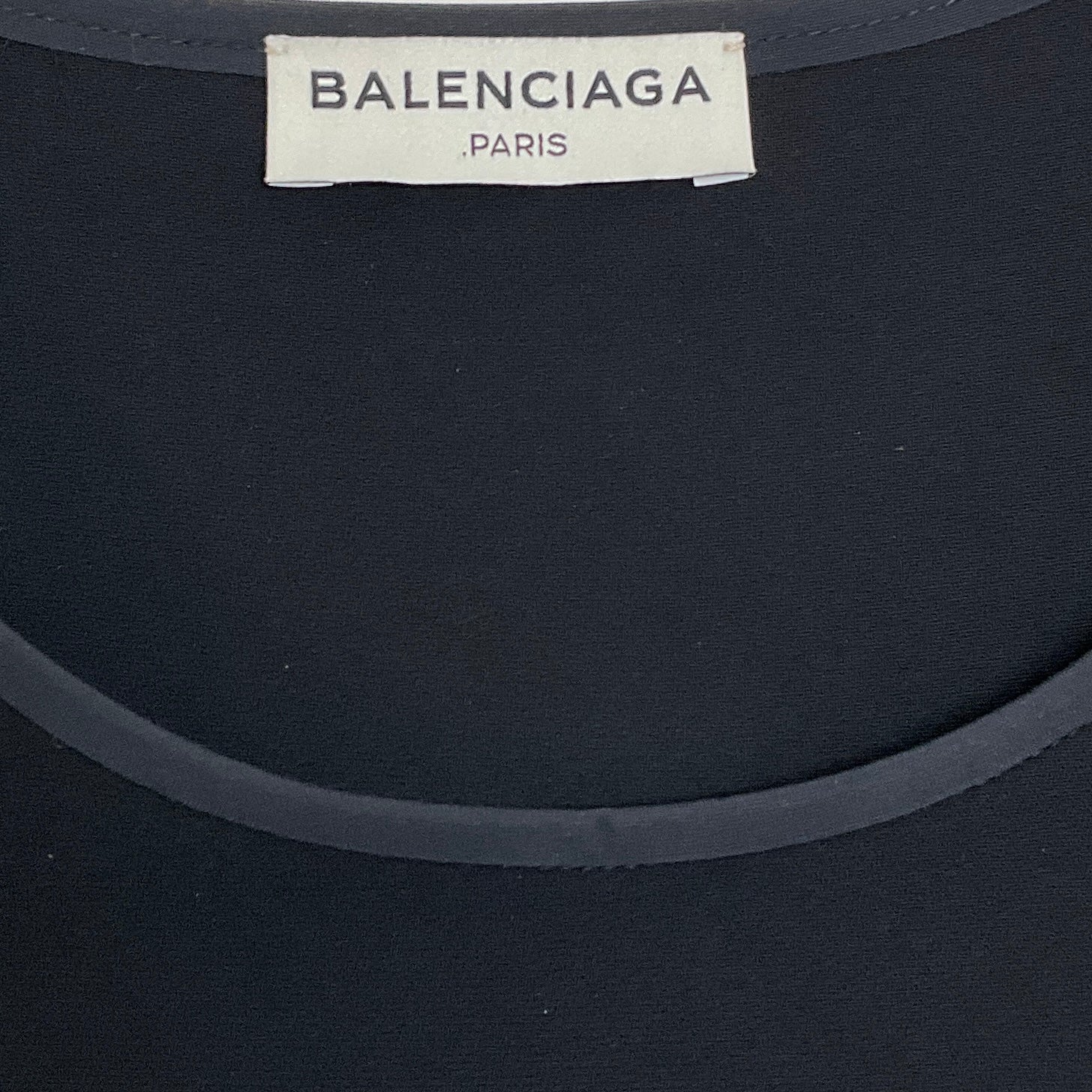 Balenciaga Black Sleeveless Dress with Grommets