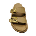 Load image into Gallery viewer, Fendi Beige Feel Leather Slide Sandals
