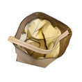 Load image into Gallery viewer, Tom Ford Taupe / Gold Zipper Detail Pebbled Leather Tote Bag
