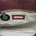 Load image into Gallery viewer, Marni Brown Leather Satchel with Black Patent Leather Straps
