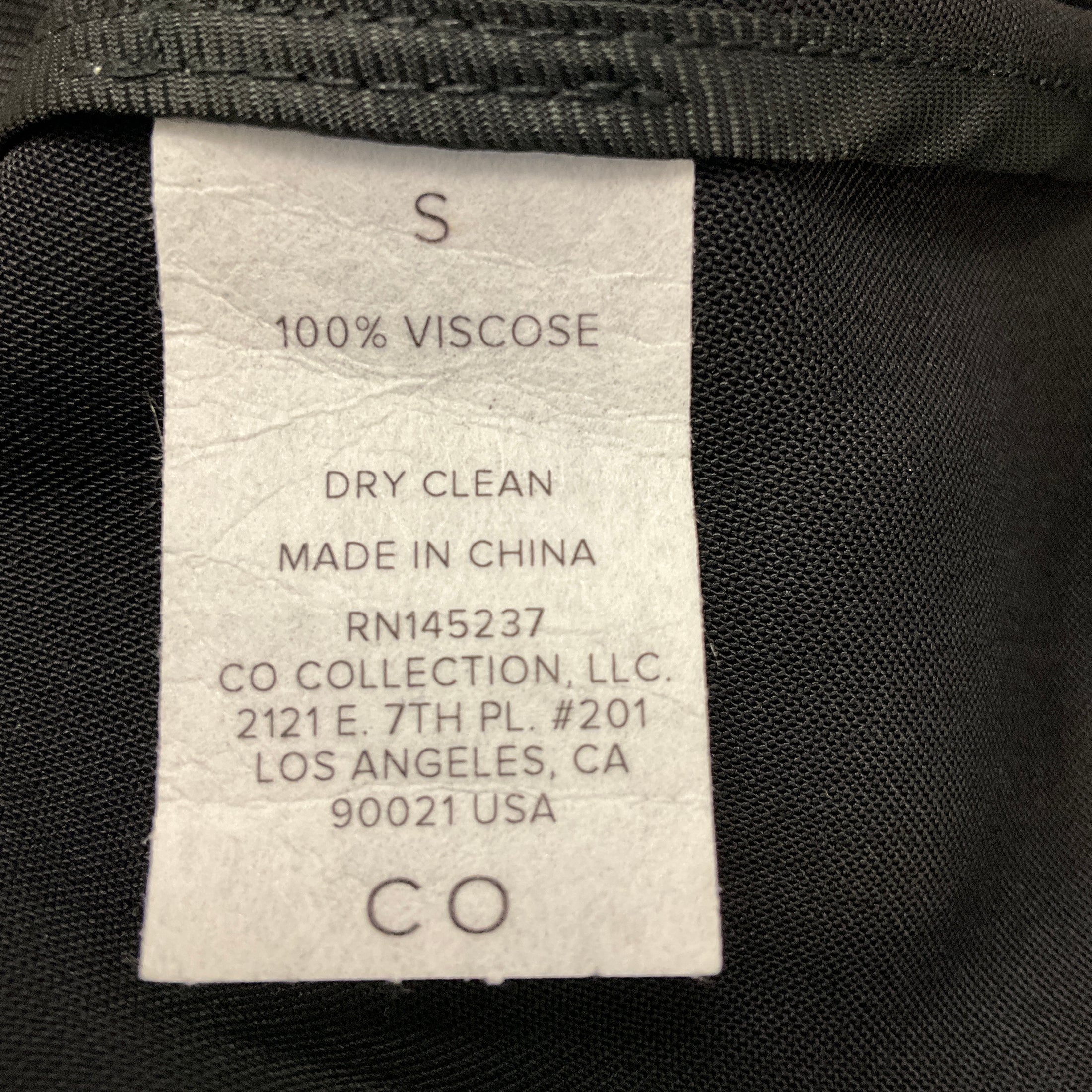 Co Black Classic One Button Long Blazer