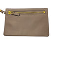 Load image into Gallery viewer, Tom Ford Taupe / Gold Zipper Detail Pebbled Leather Tote Bag
