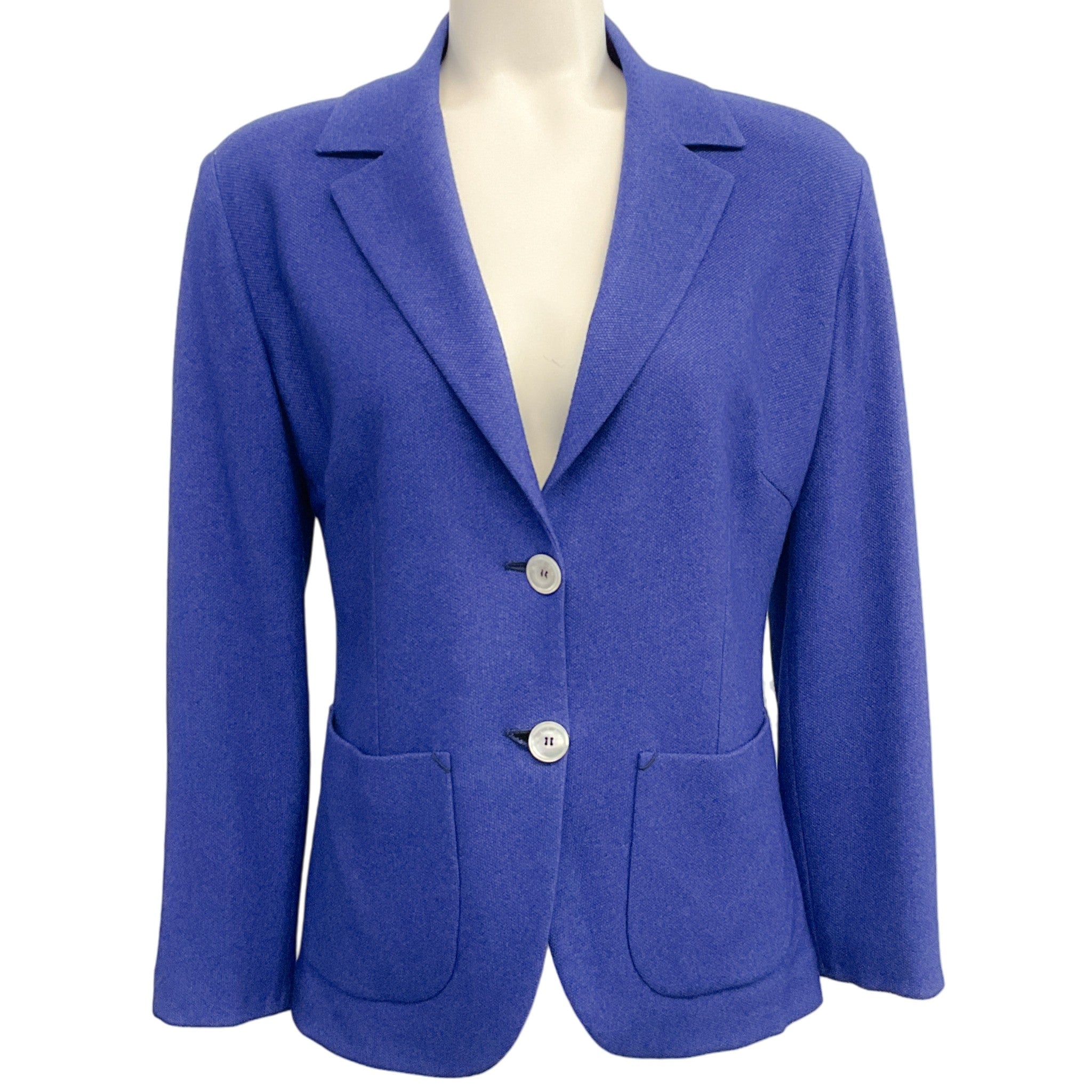 Kiton Blue Cashmere / Silk Classic Blazer
