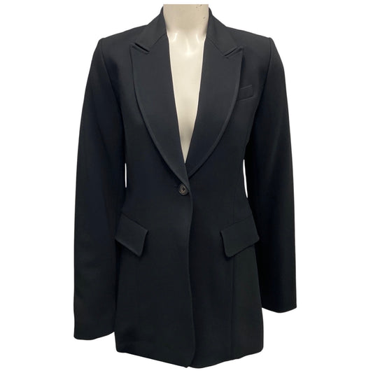 Co Black Classic One Button Long Blazer