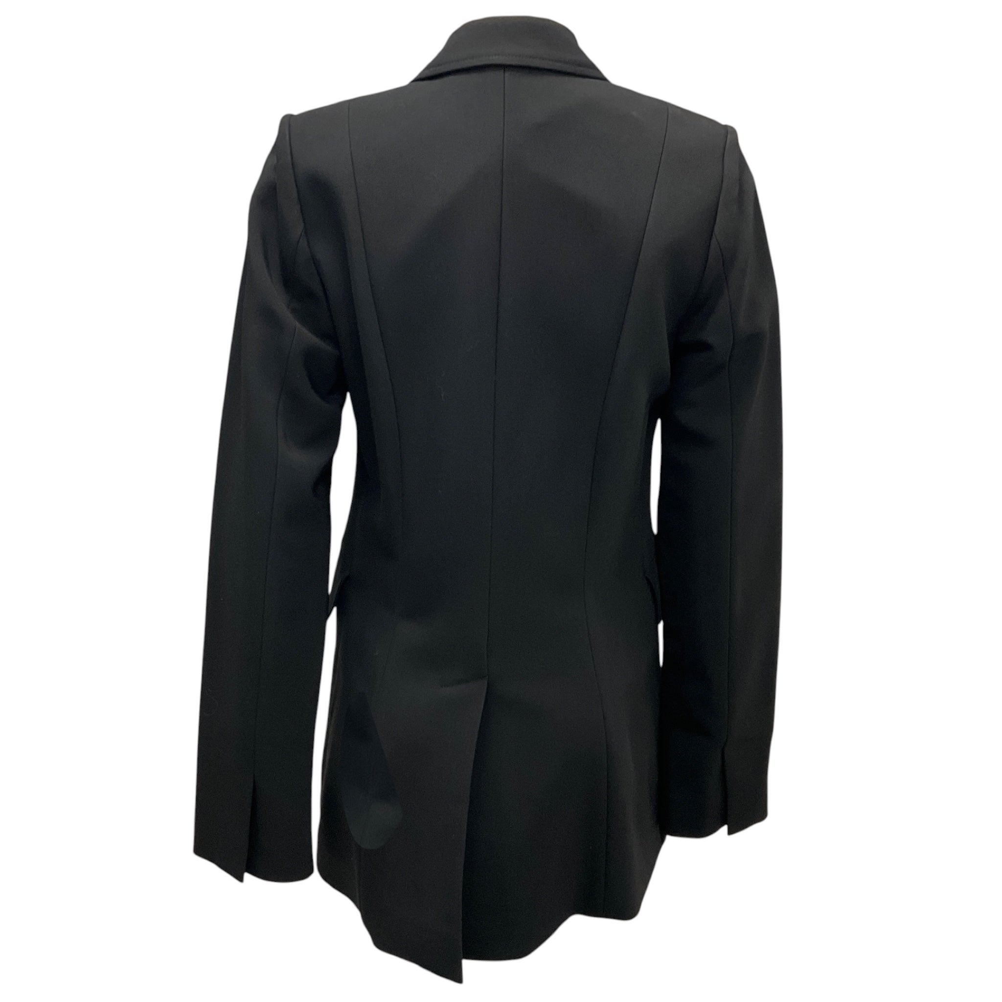 Co Black Classic One Button Long Blazer