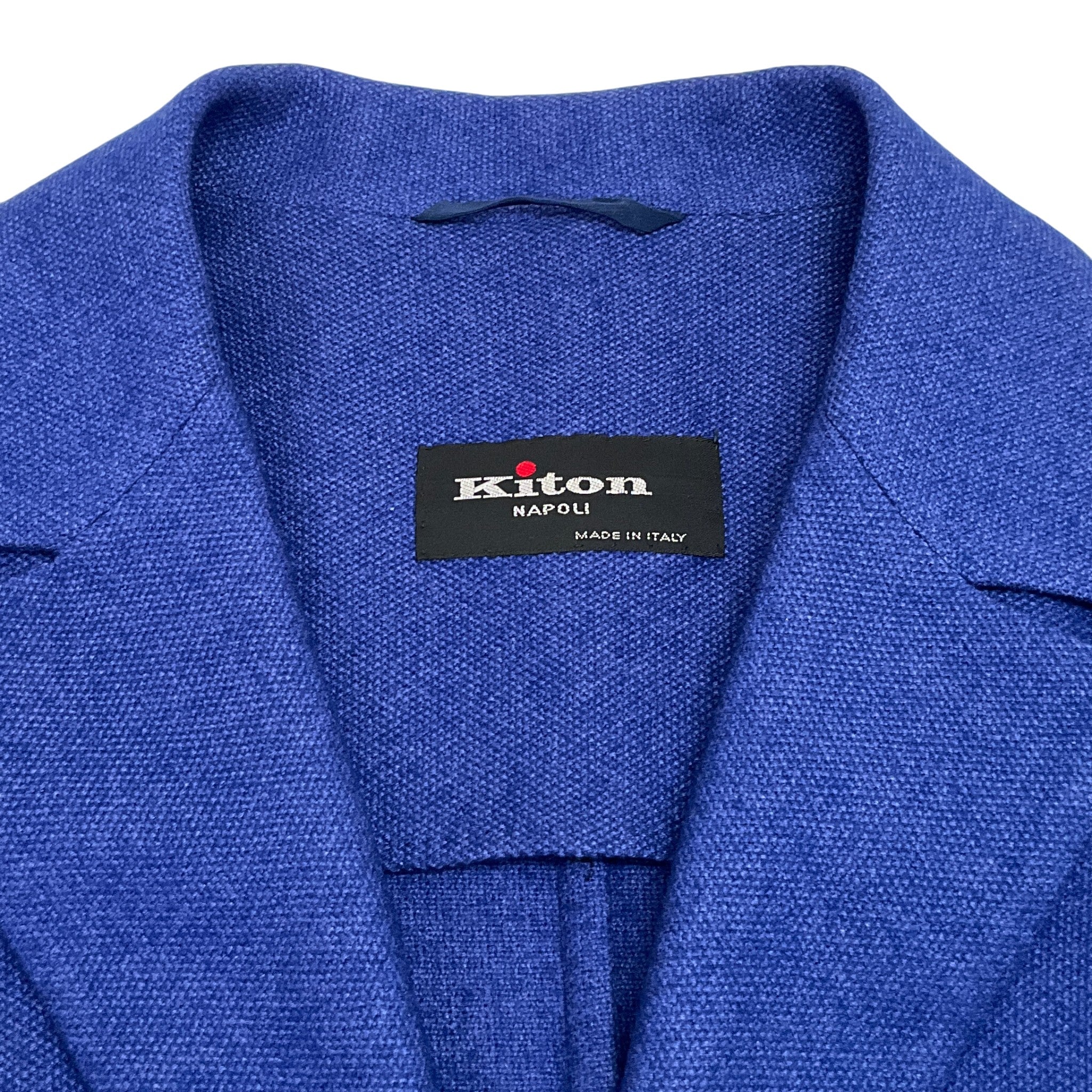 Kiton Blue Cashmere / Silk Classic Blazer