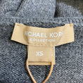 Load image into Gallery viewer, Michael Kors Collection Banker Mel Grey Hooded Tie-Waist High-Low Cashmere Knit Sweater
