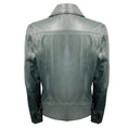 Load image into Gallery viewer, Bottega Veneta Slate Blue Grey Zip Front Leather Moto Jacket
