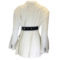 Load image into Gallery viewer, Sacai Ivory / Black Pleated Crepe Jacket
