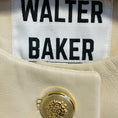 Load image into Gallery viewer, Walter Baker Ivory Leather Jacket with Gold Buttons

