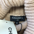 Load image into Gallery viewer, Chanel Nude Beige 2016 Long Sleeved Turtleneck Wool and Cashmere Knit Pullover Sweater
