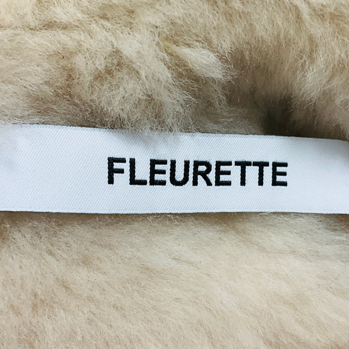 Fleurette Pearl Shearling Jacket with Belt