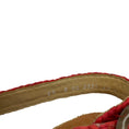 Load image into Gallery viewer, Robert Clergerie Natural / Red Multi Raffia Wedge Sandals
