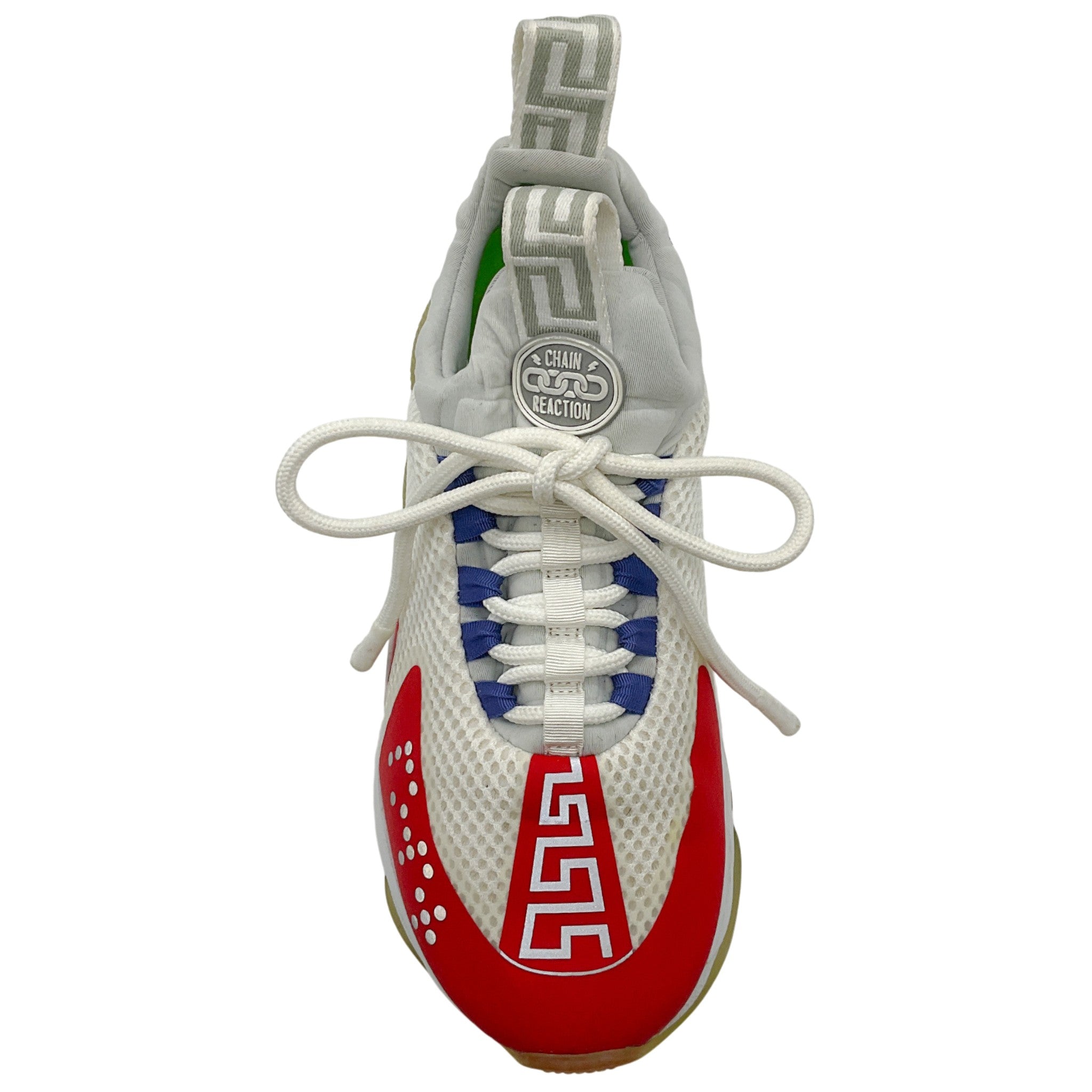 Versace White / Red Cross Chainer Sneakers