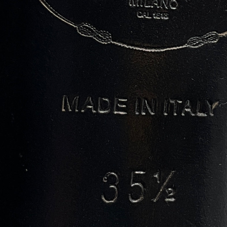 Prada Black Satin Slide Sandals