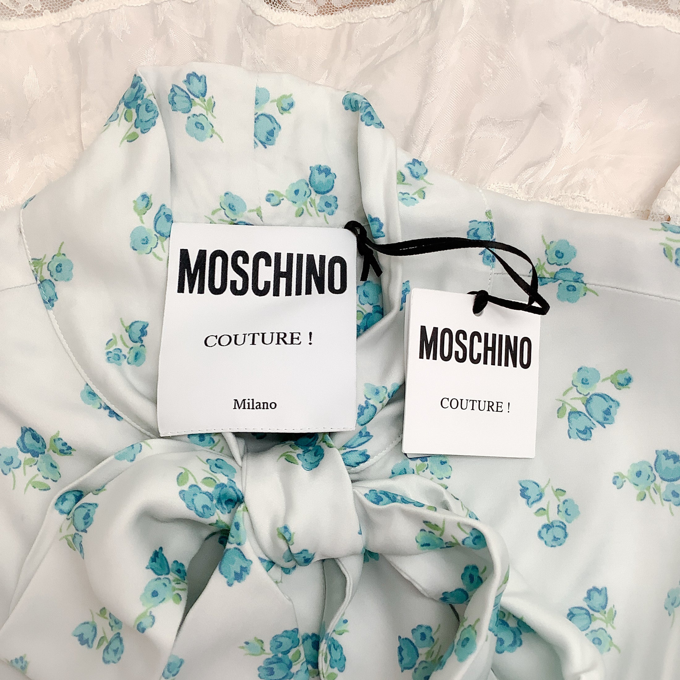 Moschino Blue / White Mixed Fantasy Dress