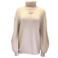 Load image into Gallery viewer, Chanel Nude Beige 2016 Long Sleeved Turtleneck Wool and Cashmere Knit Pullover Sweater

