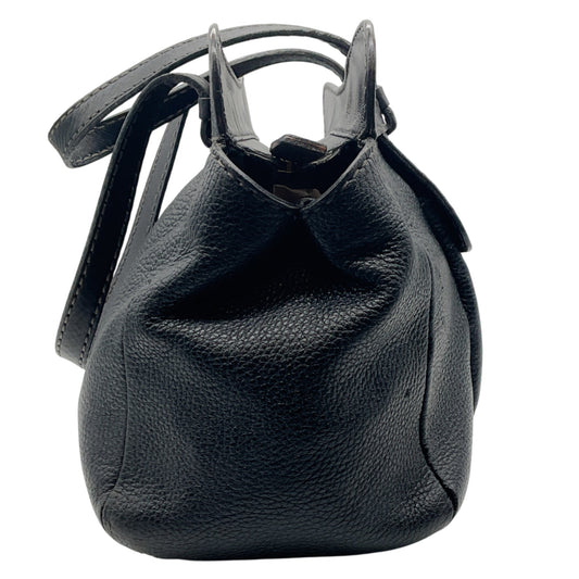 Tod's Black Pebbled Leather Shoulder Bag