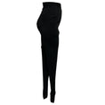 Load image into Gallery viewer, Altuzarra Black High Waisted Viscose and Nylon Stretch Tapered Equestrian Pants with Stirrups

