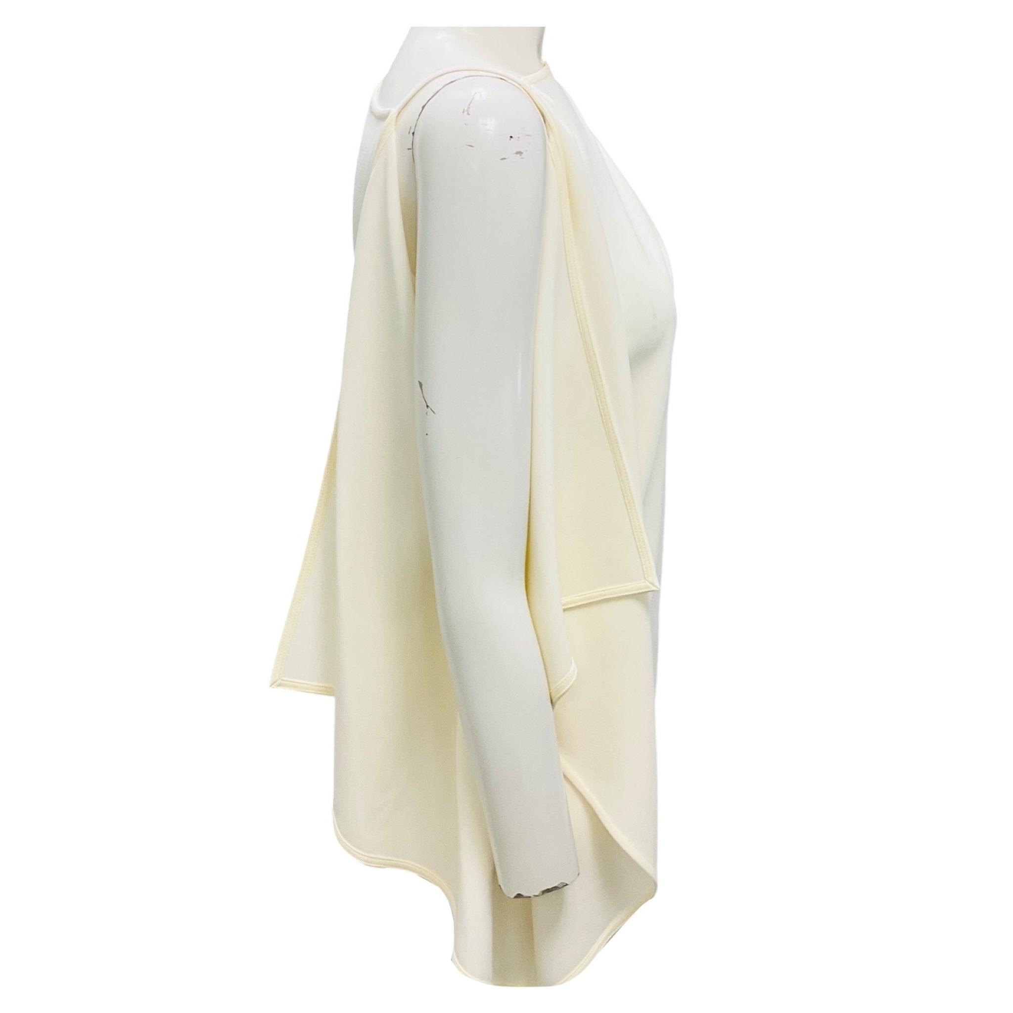 Proenza Schouler Ivory Matte Viscose Crepe Alyssa Top