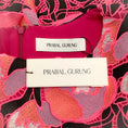 Load image into Gallery viewer, Prabal Gurung Punk / Red Floral Applique Dress
