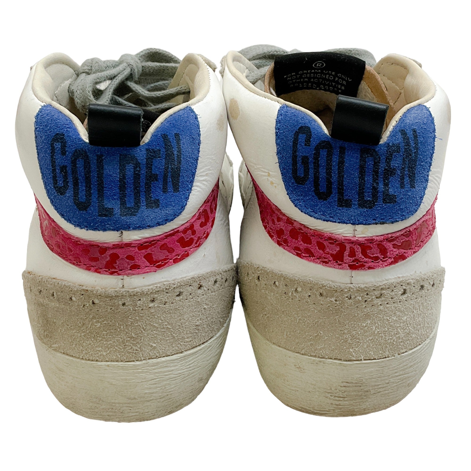 Golden Goose Deluxe Brand White / Rose Gold Metallic High Top Sneakers