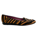 Load image into Gallery viewer, Salvatore Ferragamo Zebra Print Pony Hair Flats
