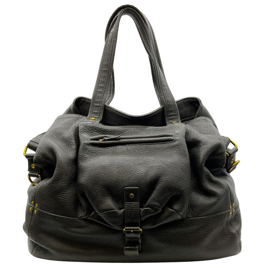 Jerome Dreyfuss Dark Taupe Large Billy Shoulder Bag
