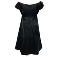 Load image into Gallery viewer, Valentino Black Cotton Dress with Petal Embellished Sleeves
