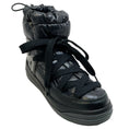 Load image into Gallery viewer, Moncler Black Lace Up Puffer Booties
