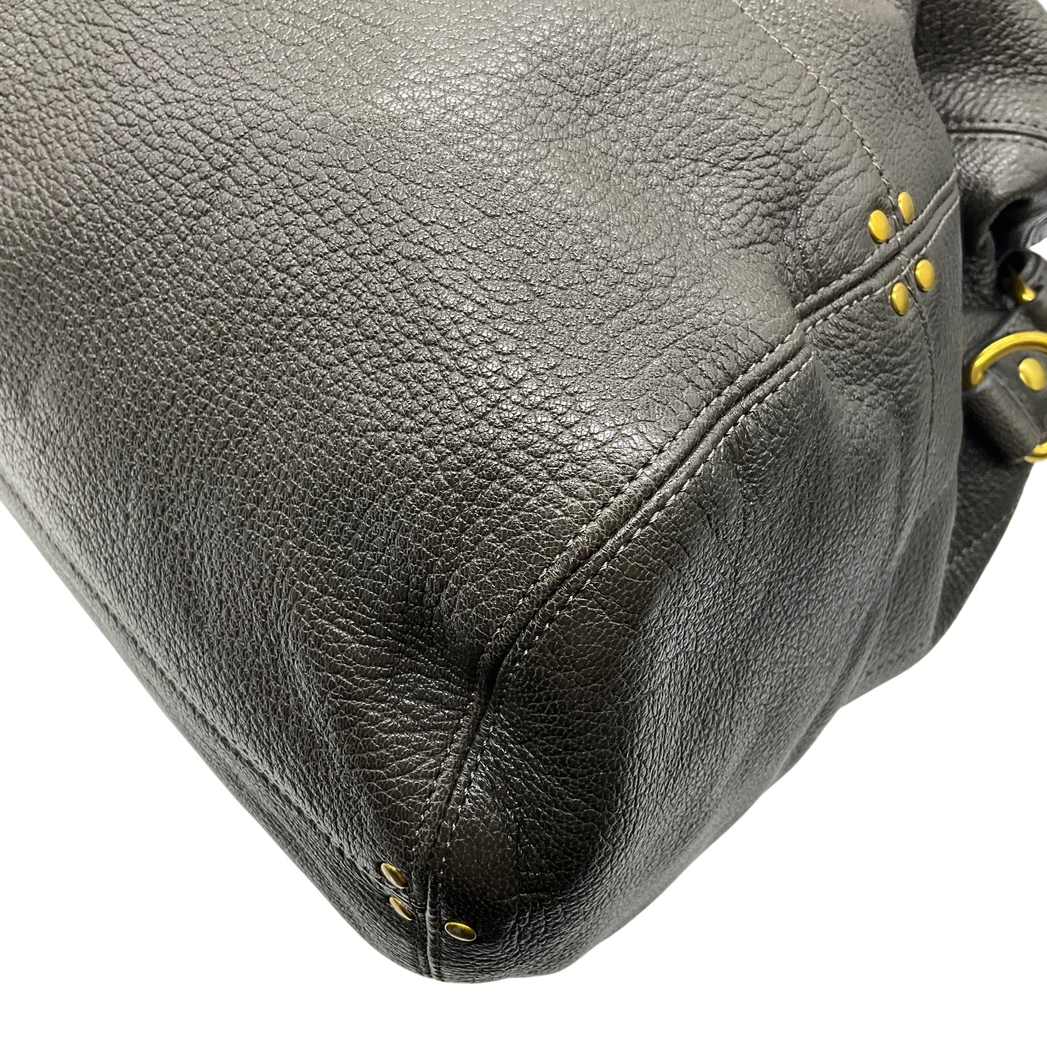 Jerome Dreyfuss Dark Taupe Large Billy Shoulder Bag