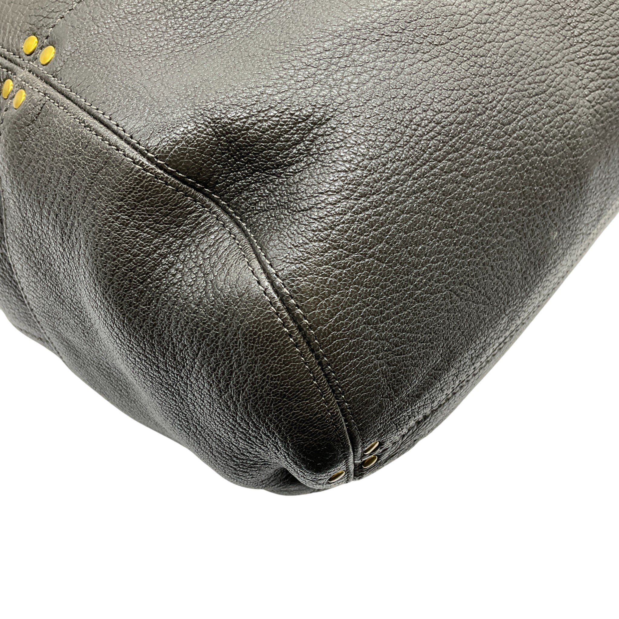 Jerome Dreyfuss Dark Taupe Large Billy Shoulder Bag