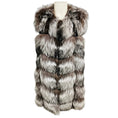 Load image into Gallery viewer, Yves Salomon Silver Fox Fur and Lamb Suede Vest

