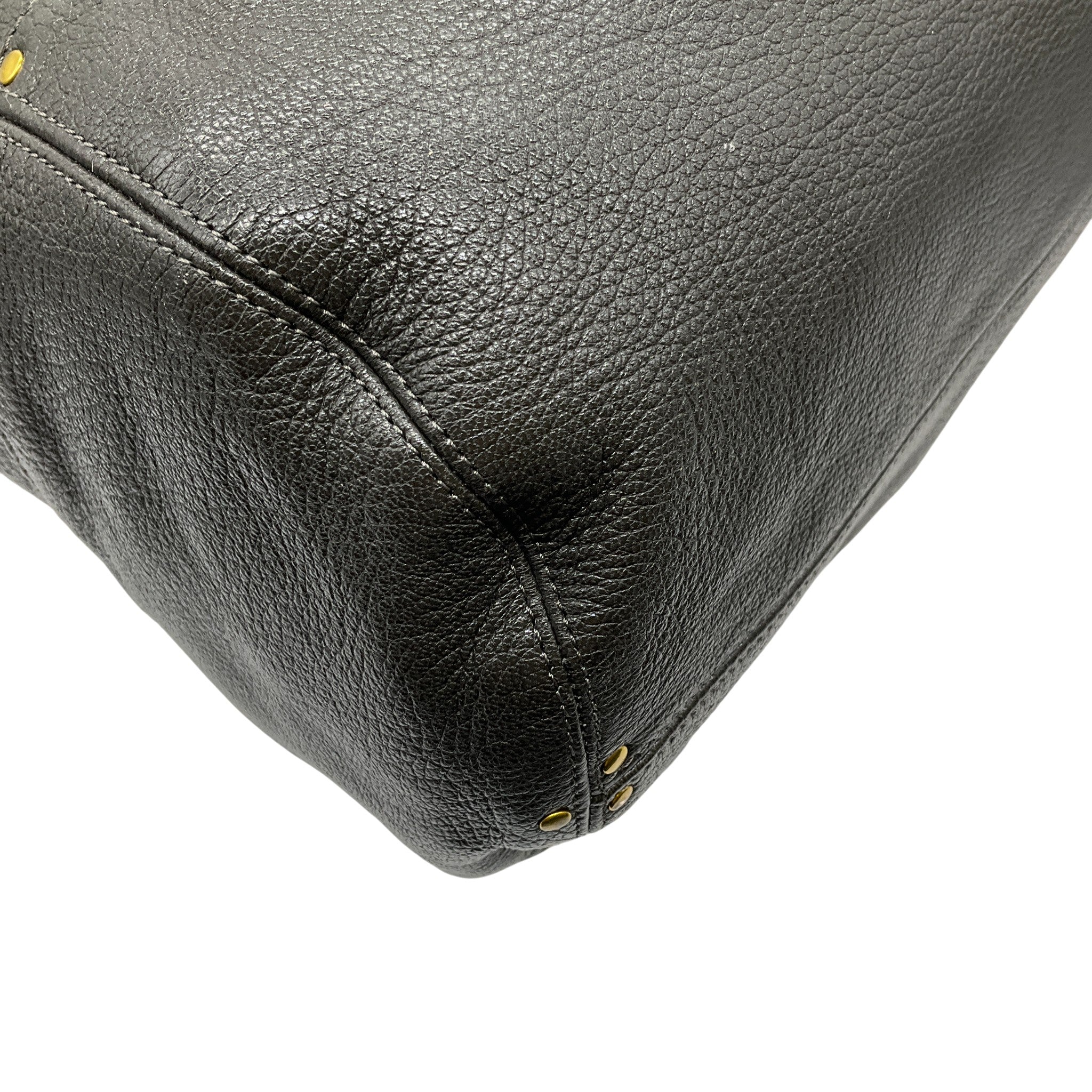 Jerome Dreyfuss Dark Taupe Large Billy Shoulder Bag