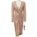 Load image into Gallery viewer, Ieena for Mac Duggal Rose Gold Sequined Twist Front Dress

