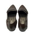 Load image into Gallery viewer, Brunello Cucinelli Brown Pointed Toe Leather Loafer Flats with Monili
