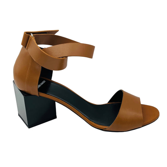 Pierre Hardy Tan Block Heel Leather Sandals